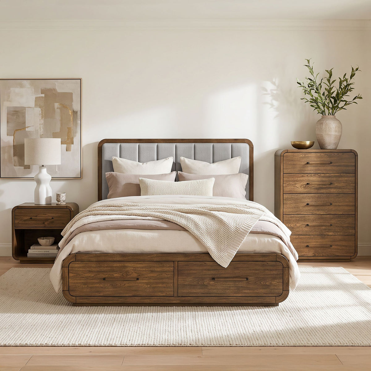 Glinda Bedroom Set in Dark Brown by Elements International, view 12