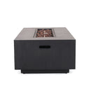 Modern Rectangle Fire Table 50,000 Btu