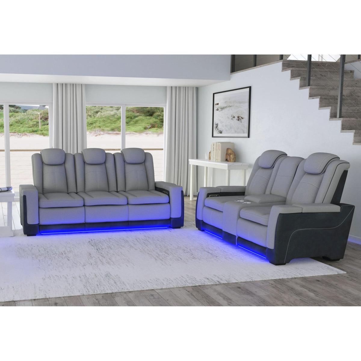 Lantana Living Room Set in Charcoal by Elements International, view 14