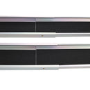 Premium Adjustable Telescoping Wheelchair Track Ramps Aluminium - Silver