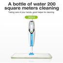 Superfine Fiber Washable Mat Spray Mop With 300Ml Reusable Bottle For Various Floors - Blue