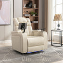 270 Degree Swivel Power Recliner With Tray Table, Phone Holder, Cup Holder, USB Port