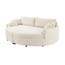 Oversized Double Chaise Lounge Sofa With USB Ports