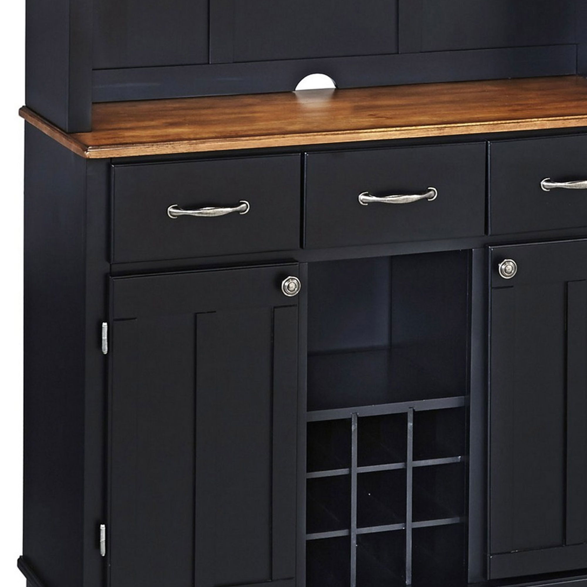 Buffet Of Buffets - Buffet With Hutch Cottage Oak Wood Top