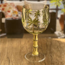 Leadingware Palm Tree Plastic Wine Glasses (Set of 4), Bpa Free Acrylic, Unbreakable, 16Oz - Clear