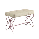 Priya II - Synthetic Leather Purple Bench - Purple / White