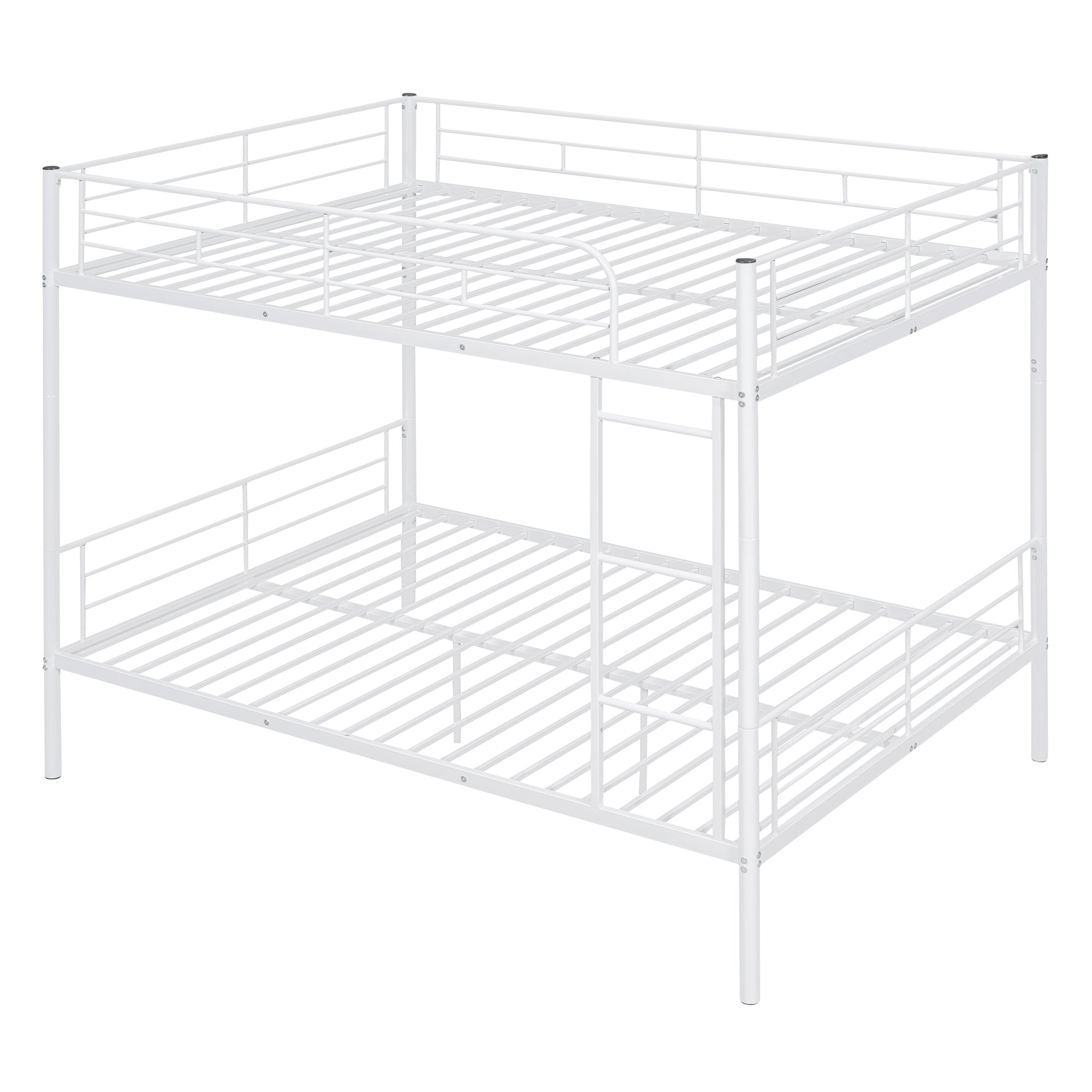 Full Over Full Metal Bunk Bed, White - Atlantic Fine Furniture Melbourne FL