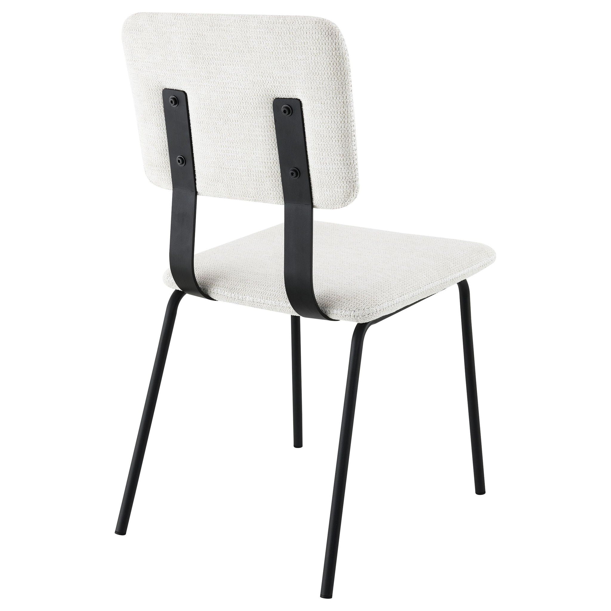 Calla Fabric Upholstered Dining Side Chair White (Set of 2) - Atlantic Fine Furniture Melbourne FL