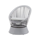 Modern Swivel Wicker Lounge Chair With Round Design