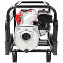 Gas Engine Powered Water Pump 3" Inlet & Outlet 7Hp 212Cc Epa Certified With Wheels And Handle - Black / Red