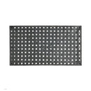 Luna - Outdoor Iron Coffee Table - Black Brush Silver