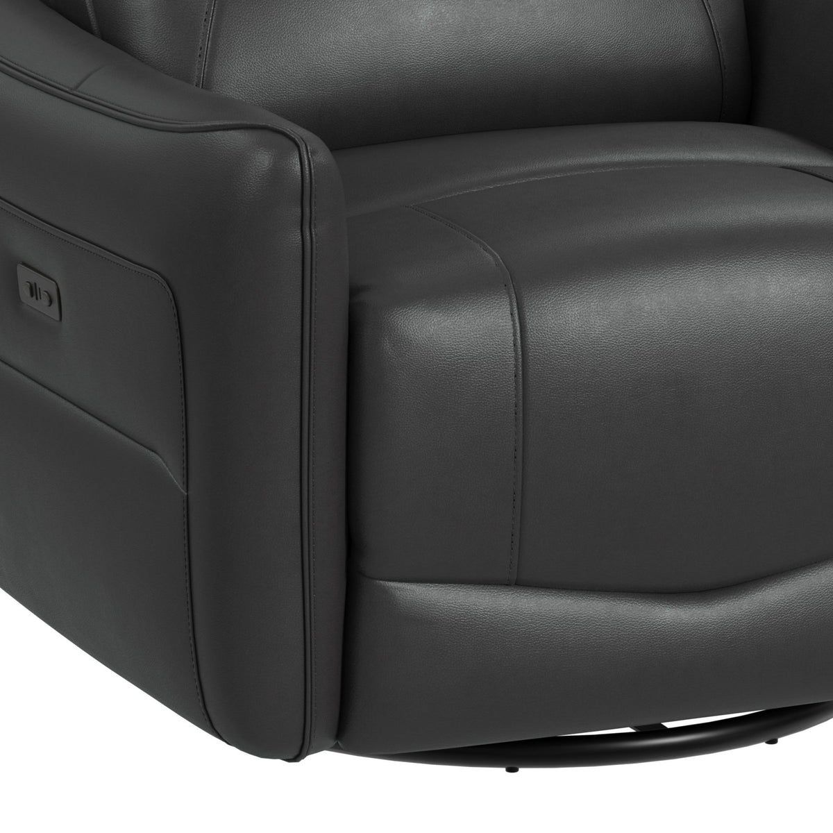 Deco Recliner With Glider And Swivel in Beige by Elements International, view 16