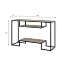 Idella - Sofa Table - Rustic Oak / Black