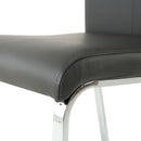 Modern Upholstered Dining Chair Electroplated Metal Legs (Set of 2)