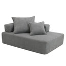 Frame For Oversized Modular U Shaped Sectional, Floor Couch Convertible Compressed Couch Spacious Foam Filled Sofa