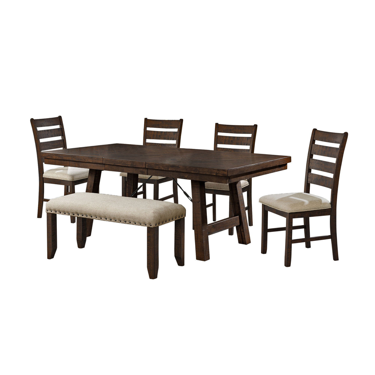 Jax Dining Set in Dark Brown by Elements International, view 5