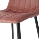 Dining Chair, Modern Kitchen Dining Chair With Cushion Back, Upholstered Side Chair With Coated Metal Legs, Family Kitchen Dining Room And Living Room