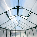 Polycarbonate Greenhouse, Heavy Duty Outdoor Aluminum Walk-In Green House Kit With Rain Gutter, Vent And Door For Backyard Garden