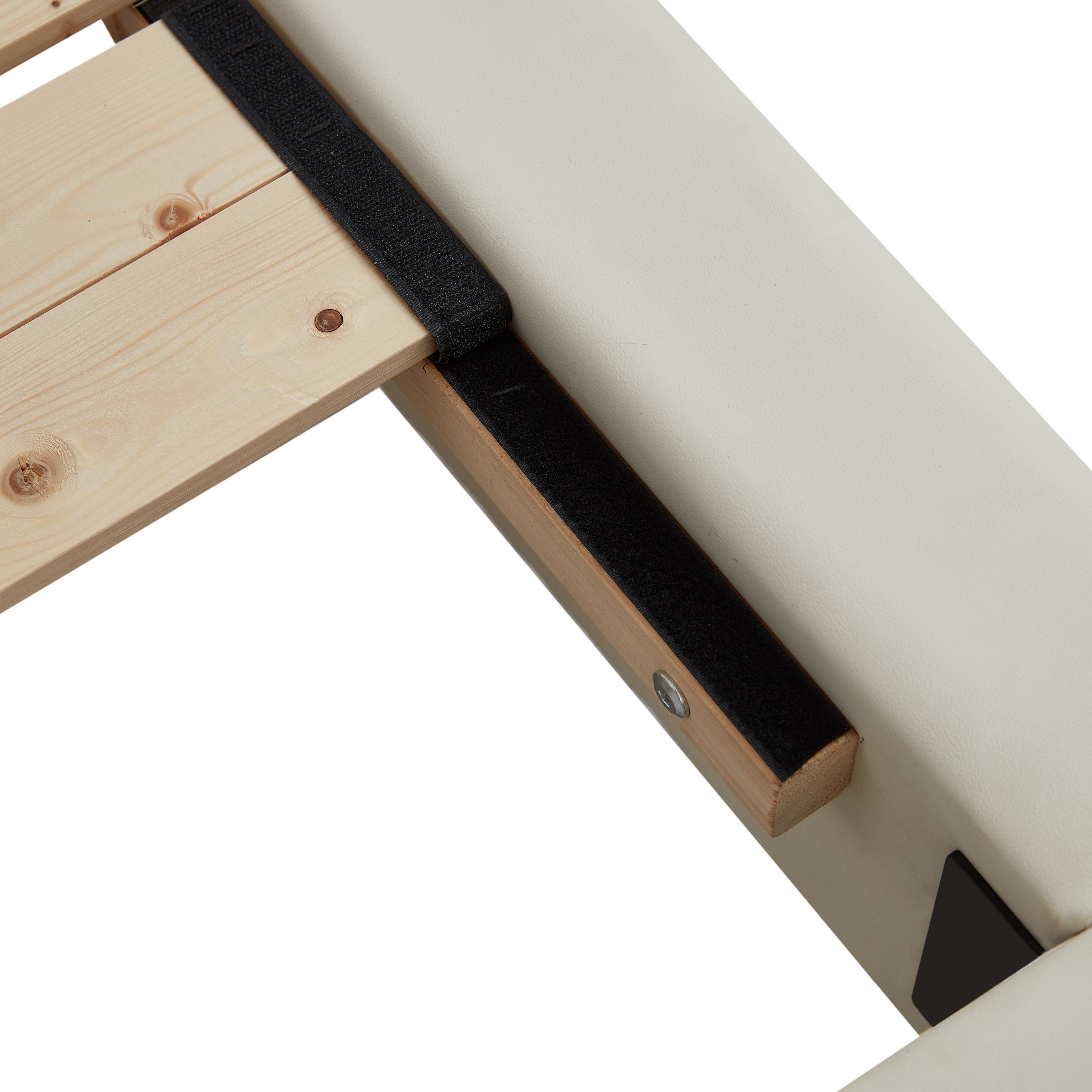 Queen Size Upholstered Platform Bed with Sensor Light and Ergonomic Design Backrests, White - Atlantic Fine Furniture Melbourne FL