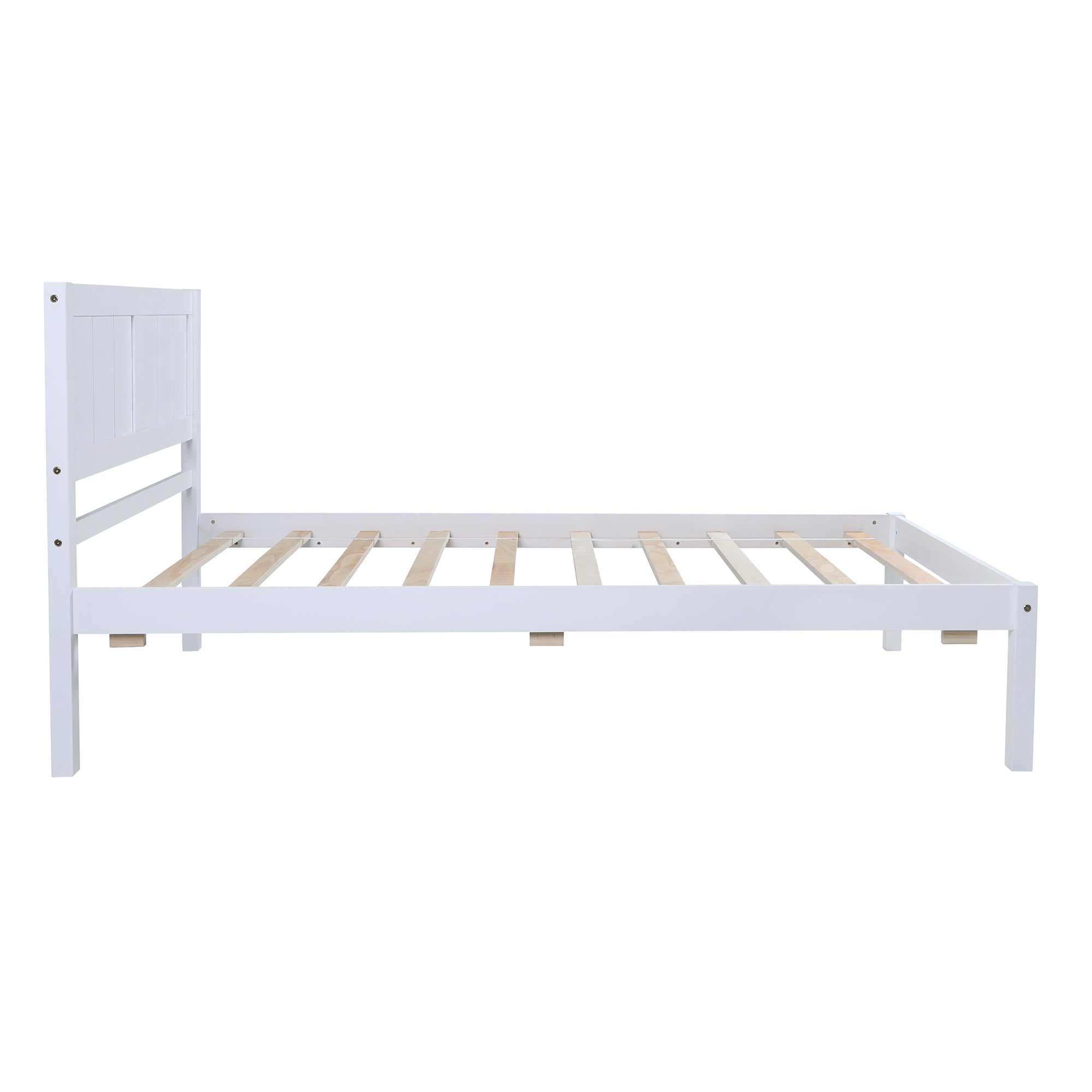 Wood Platform Bed Twin size Platform Bed with Headboard - Atlantic Fine Furniture Melbourne FL