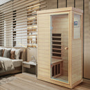 Hemlock Mini 1 Person Far Infrared Door Indoor Sauna Room