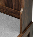 Hall Tree With 6 Hooks And Hinged Lid, Coat Hanger, Storage Bench, 3 In 1 Design