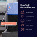 Refresh - 12" Flex Head Hybrid Cooling Fast Responding Latex Foam And Coil Mattress