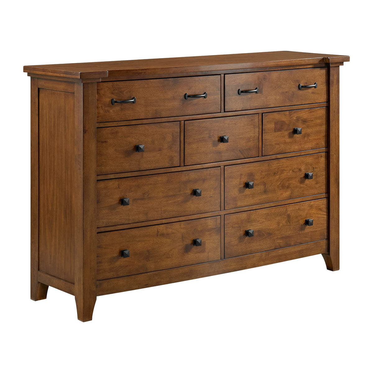 Gage 9-Drawer Dresser in Light Brown by Elements International