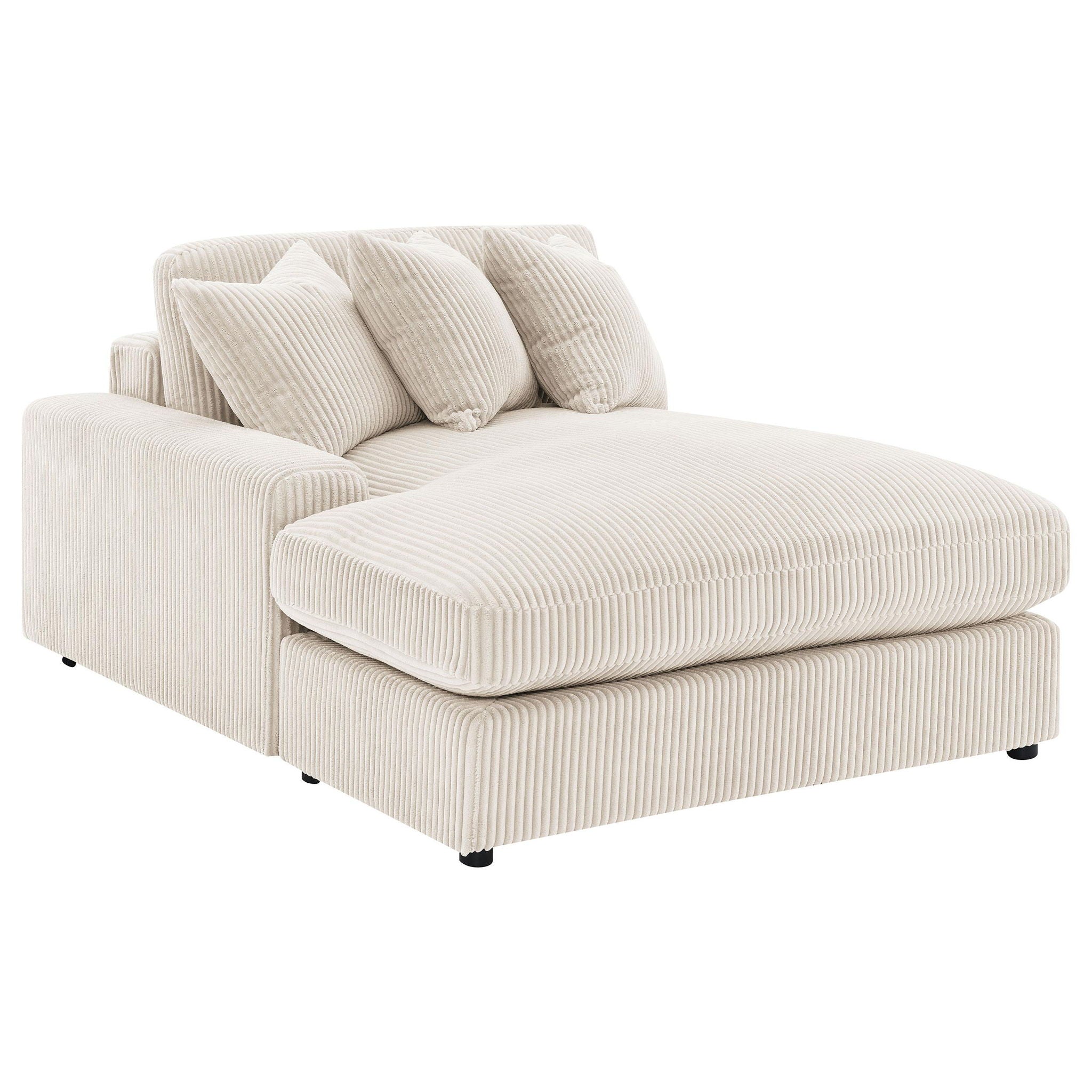 Blaine Upholstered Reversible Chaise Sectional Sofa Sand