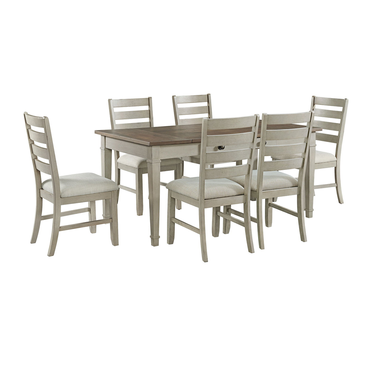 Farmington Standard Height Dining Set in Gray by Elements International, view 2