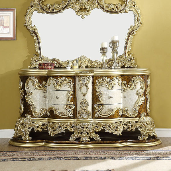 Desiderius - Dresser - Antique Gold & Hand Painted Brown
