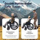 Premium Foldable Transport Wheelchair For Adults