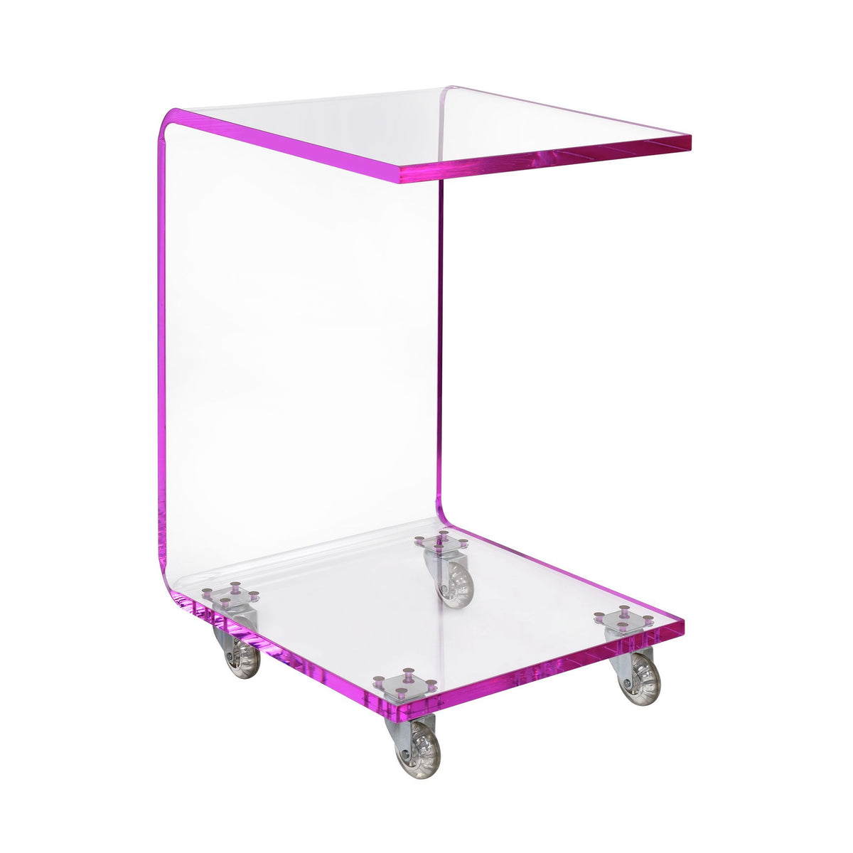 Iris Snack Table in Pink by Elements International