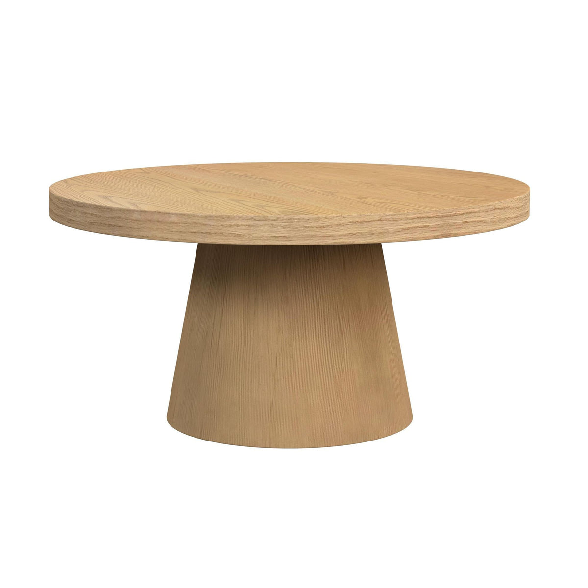Portland Round Coffee Table in Black by Elements International