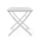 Blissique - Outdoor Foldable Wood Dining Table With Slat Design