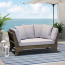 Outdoor Acacia Wood Expandable Daybed With Cushions
