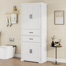 Elegant Multi Functional Storage Cabinet With Slide Rail Drawers, Adjustable Shelves