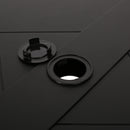 Modern Outdoor Dining Table With X Shaped Legs, Umbrella Hole