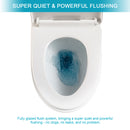 1 Piece Toilet With Dual Flush, Soft Closing Seat - White