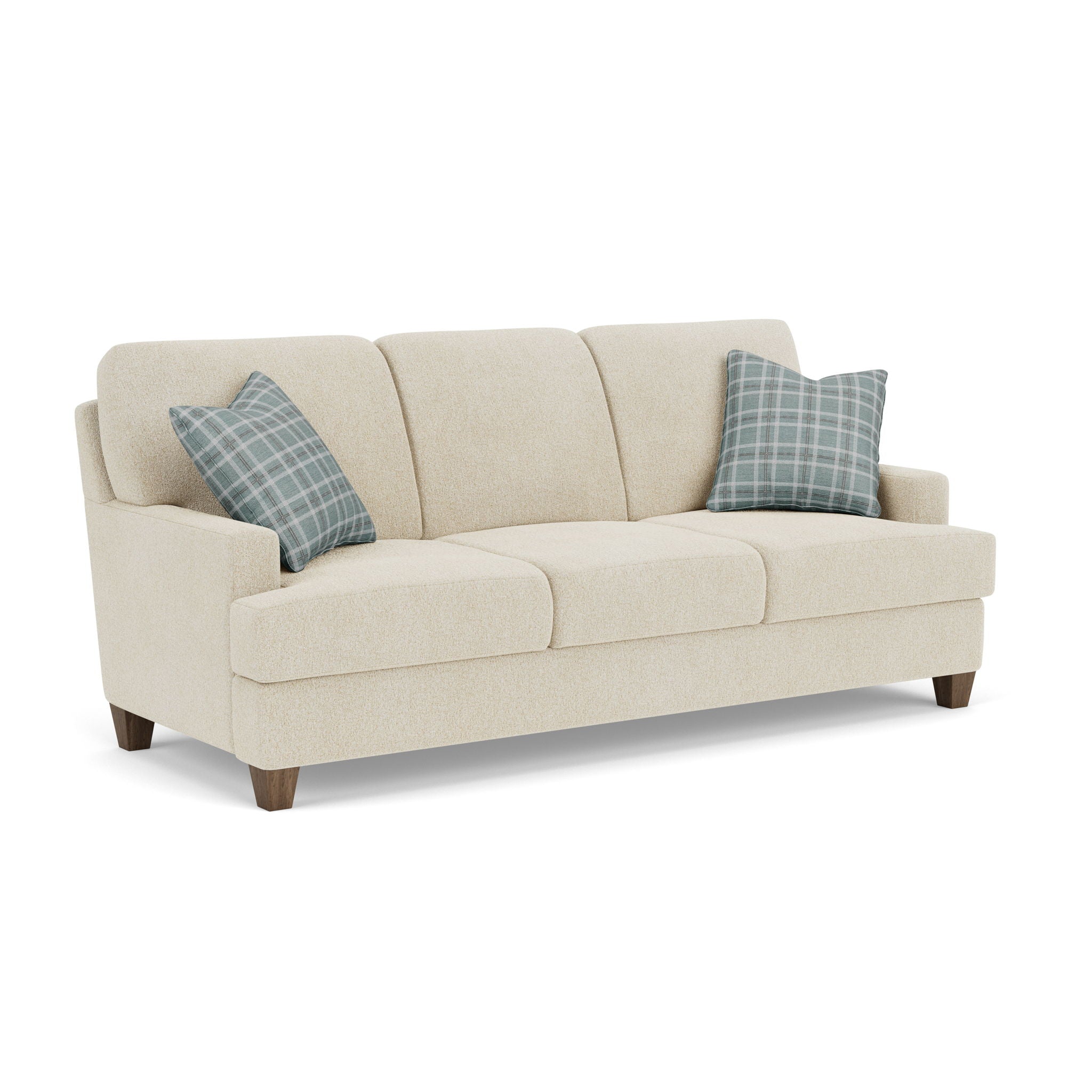 Moxy - Fabric Sofa, T-Shaped Seat Cushion, Straight Track Arms