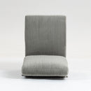 Single Couch Modular Armless Accent Chair With Back Cushion