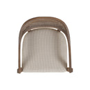 Americana - Mid-Century Modern Cane Back Dining Chair Textured Weave - Taupe Beige