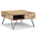 Hunter - Lift Top Square Coffee Table - Natural