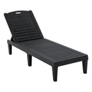 2 Piece Outdoor Chaise Lounges With Adjustable Backrest