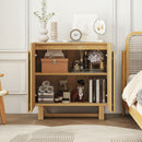 2 Door Cabinet, Suitable For Bedroom - Natural