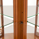 Corner Curio Cabinet With 5 Shelves And Lighting System (E26 Light Bulb Not Included)