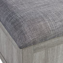 Uster - Coffee Table With Four Storage Stools - Gray