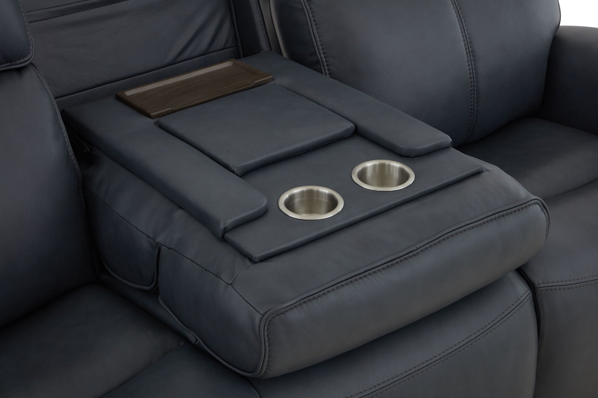 Warren - Power Reclining Sofa With Console, Power Headrest & Lumbar