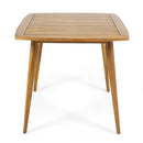 Modern Indoor Square Acacia Wood Dining Table With Toothpick Leg Design