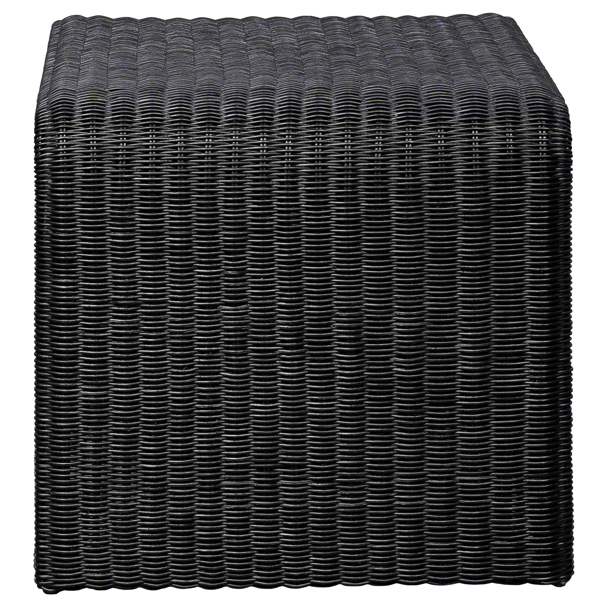 Cahya 3-piece Rattan Coffee and End Table Set Black - Atlantic Fine Furniture Melbourne FL